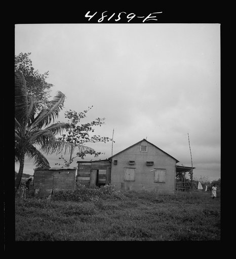 Santurce, Puerto Rico (vicinity). A house on the property which FSA (Farm Security Administration) is buying for a land and utility housing project
