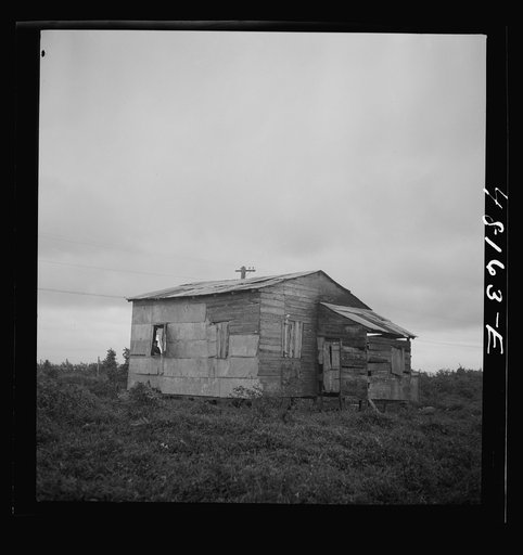 Santurce, Puerto Rico (vicinity). A house on the property which FSA (Farm Security Administration) is buying for a land and utility housing project