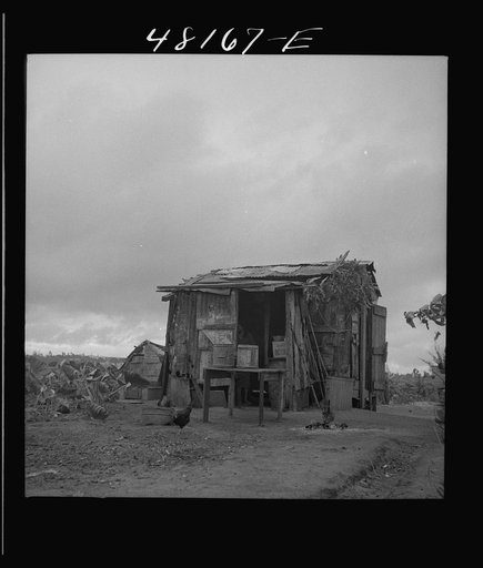 Santurce, Puerto Rico (vicinity). A house on the property which FSA (Farm Security Administration) is buying for a land and utility housing project