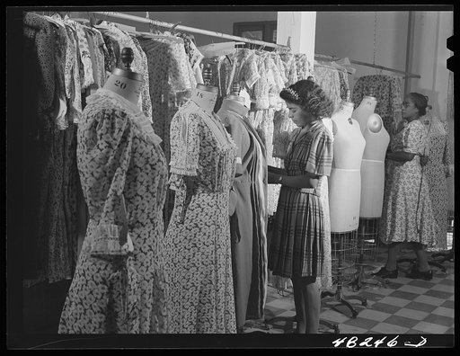 San Juan (vicinity), Puerto Rico. In a needlework factory