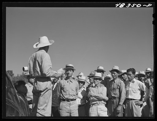 Untitled photo, possibly related to: Manati (vicinity), Puerto Rico. FSA (Farm Security Administration) borrowers and their families at a meeting to discuss the distribution of land for tenant purchase farms