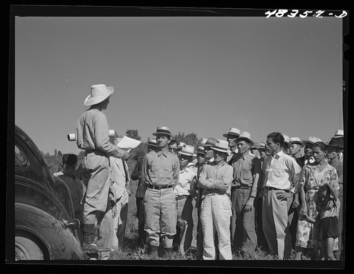 Manati (vicinity), Puerto Rico. FSA (Farm Security Administration) borrowers and their families at a meeting to discuss the distribution of land for tenant purchase farms