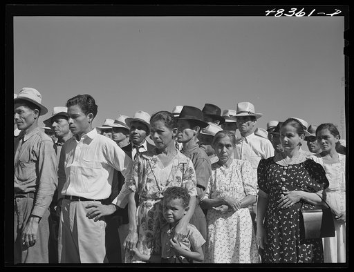 Manati (vicinity), Puerto Rico. FSA (Farm Security Administration) borrowers and their families at a meeting to discuss the distribution of land for tenant purchase farms
