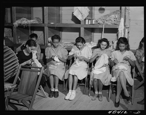 San Juan (vicinity), Puerto Rico. In a needlework factory