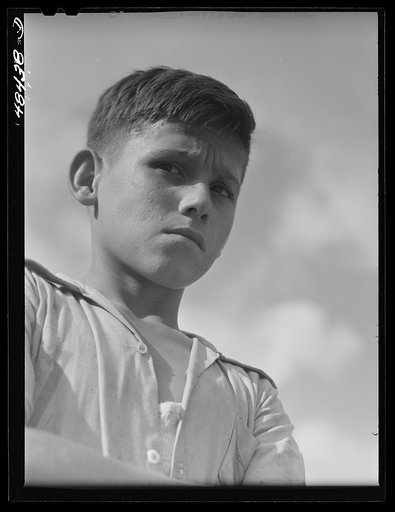 San Sebastian, Puerto Rico. Boy who was playing in the street
