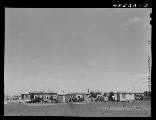 San Juan, Puerto Rico. Houses in El Fangitto, a slum area