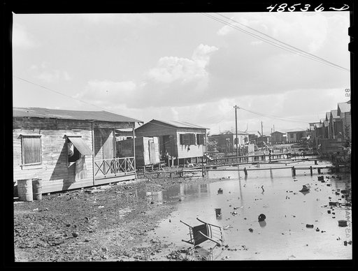 San Juan, Puerto Rico. El Fangitto, the slum area