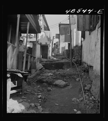 San Juan, Puerto Rico. La Perla, the slum area