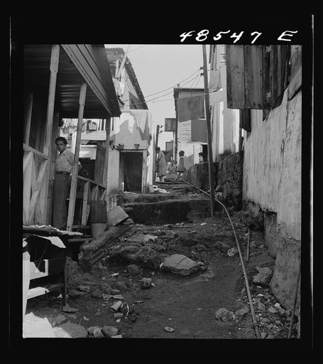 Untitled photo, possibly related to: San Juan, Puerto Rico. La Perla, the slum area
