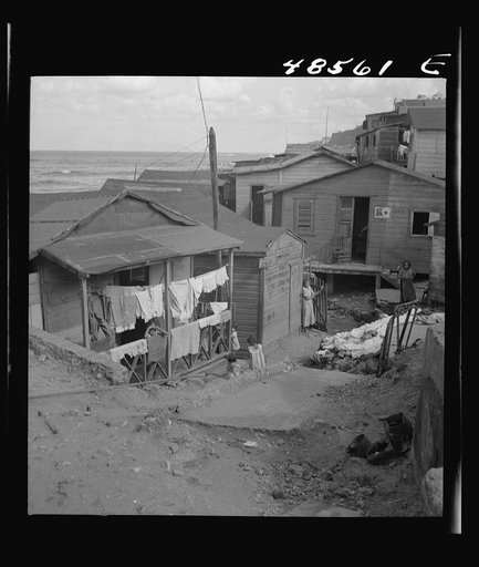 San Juan, Puerto Rico. La Perla, the slum area