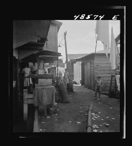 San Juan, Puerto Rico. La Perla, the slum area