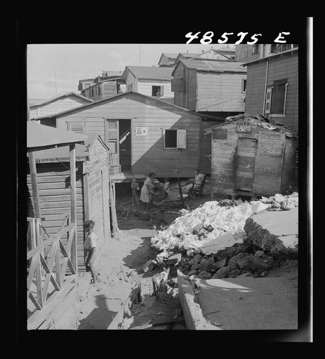 San Juan, Puerto Rico. La Perla, the slum area