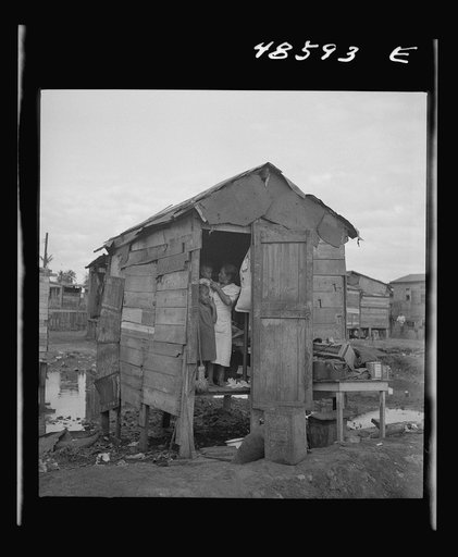 San Juan, Puerto Rico. El Fangitto, the slum area