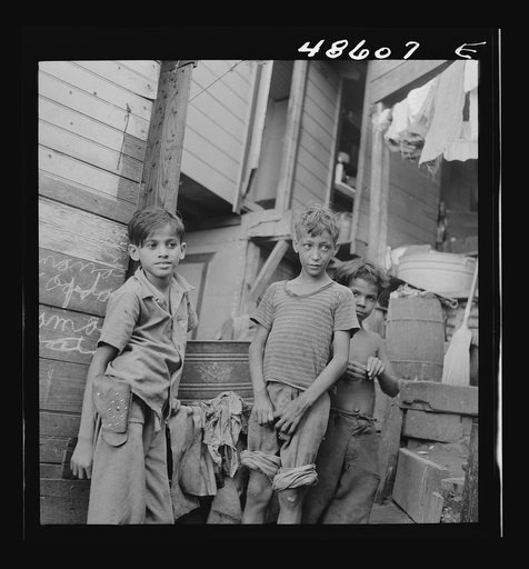 Untitled photo, possibly related to: San Juan, Puerto Rico. Children in La Perla, the slum area