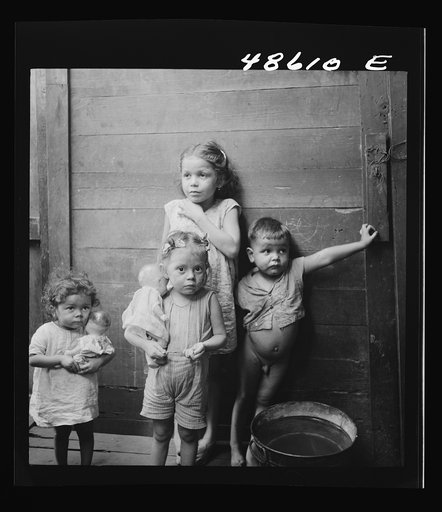 Untitled photo, possibly related to: San Juan, Puerto Rico. Children in La Perla, the slum area