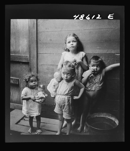 San Juan, Puerto Rico. Children in La Perla, the slum area