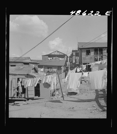 San Juan, Puerto Rico. La Perla, the slum area
