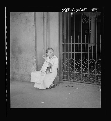 San Juan, Puerto Rico. Selling lottery tickets on the street