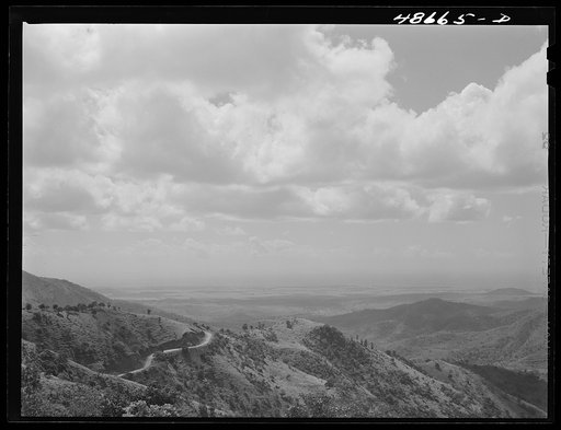 The San Juan-Ponce highway in Puerto Rico, which was built by the Spaniards under Ponce de Leon
