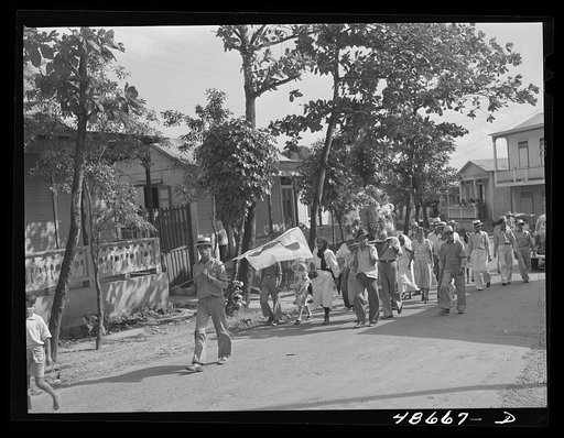 Maunabo, Puerto Rico. Religious procession