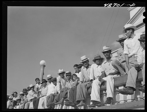 Yabucoa, Puerto Rico. A meeting in support of a strike at the sugar mill