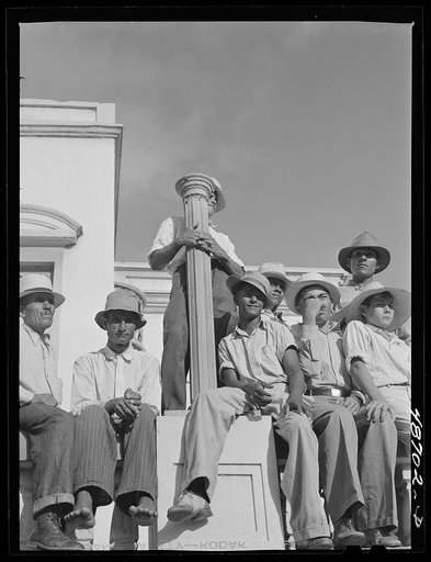Yabucoa, Puerto Rico. A meeting in support of a strike at the sugar mill