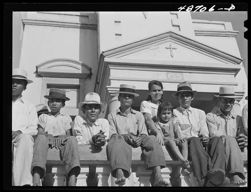 Yabucoa, Puerto Rico. A meeting in support of a strike at the sugar mill