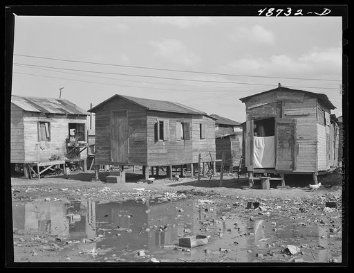 San Juan, Puerto Rico. El Fangitto, the slum area