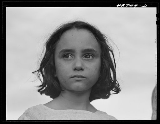 Untitled photo, possibly related to: Caguas, Puerto Rico (vicinity). Daughter of a farm laborer