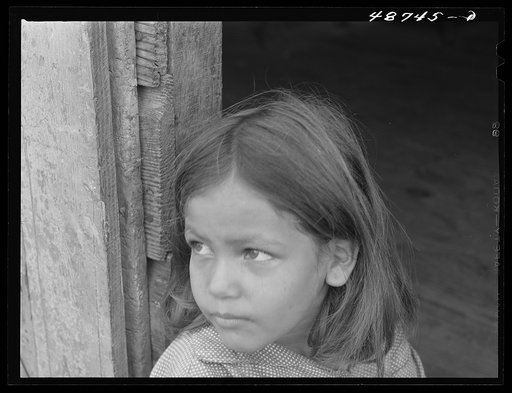 Untitled photo, possibly related to: Caguas, Puerto Rico (vicinity). Daughter of a farm laborer