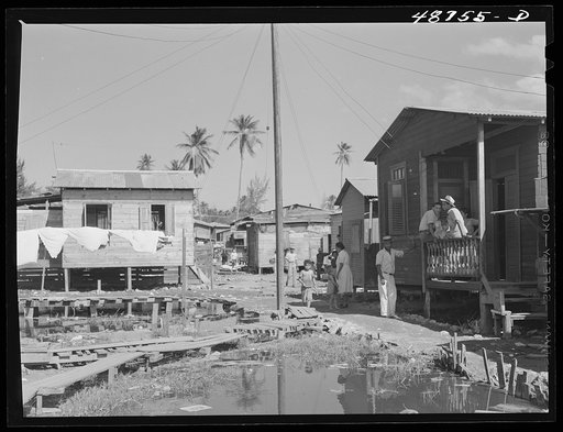 San Juan, Puerto Rico. El Fangitto, the slum area