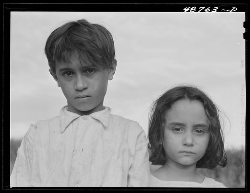 Caguas, Puerto Rico (vicinity). Children of a farm laborer's family