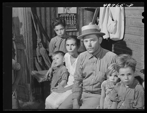 Caguas, Puerto Rico (vicinity). Farmer's family