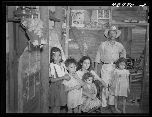 San Juan, Puerto Rico. Laborer's family living in El Fangitto, the slum area