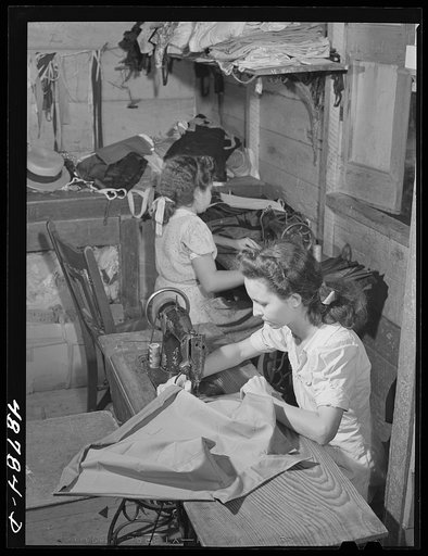 Bayamon, Puerto Rico. Needle work in a small work-shop