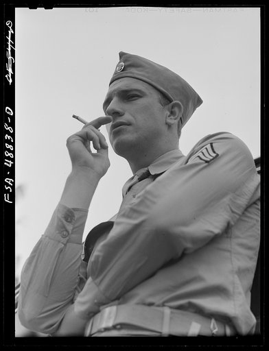 Camp Shelby, Hattiesburg, Mississippi. A soldier