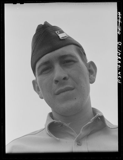 Camp Shelby, Hattiesburg, Mississippi. A soldier