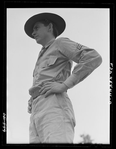 Camp Shelby, Hattiesburg, Mississippi. A soldier