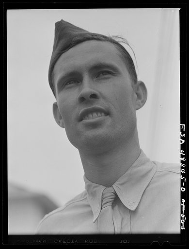 Camp Shelby, Hattiesburg, Mississippi. A soldier