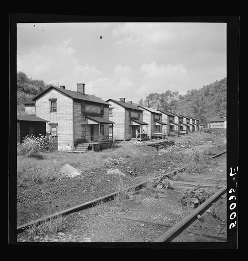 Company houses, coal mining section. Pursglove, Scotts Run, West Virginia
