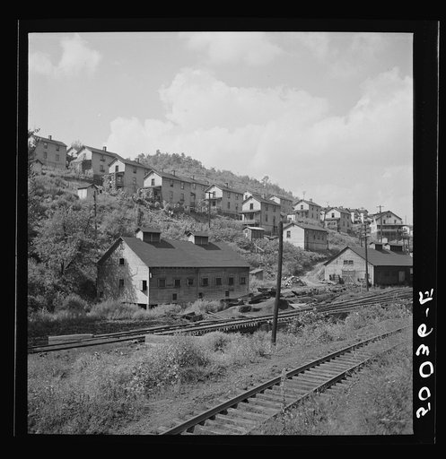 Company houses, coal mining section. Pursglove, Scotts Run, West Virginia
