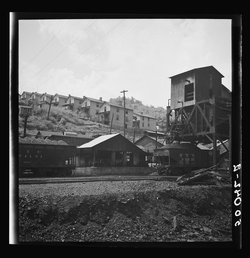 Untitled photo, possibly related to: Company houses, coal mining section. Pursglove, Scotts Run, West Virginia