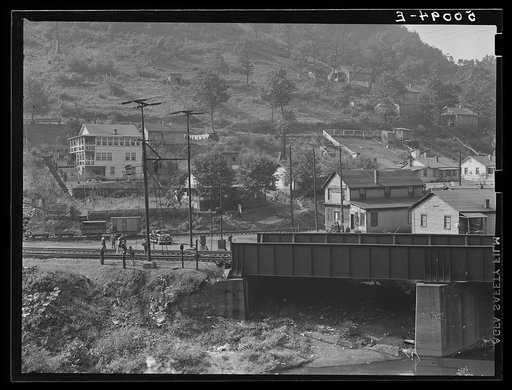 Section of coal mining town near Welch, West Virginia