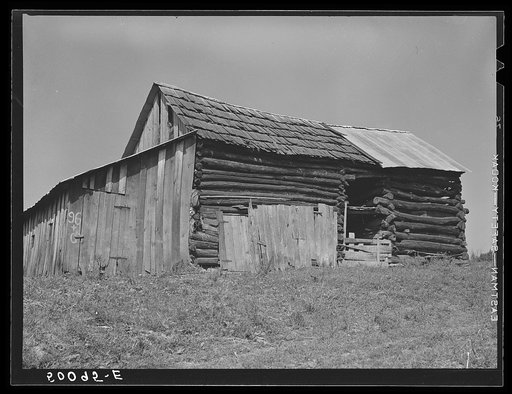 Barn on farm between Elkins and Morgantown, West Virginia
