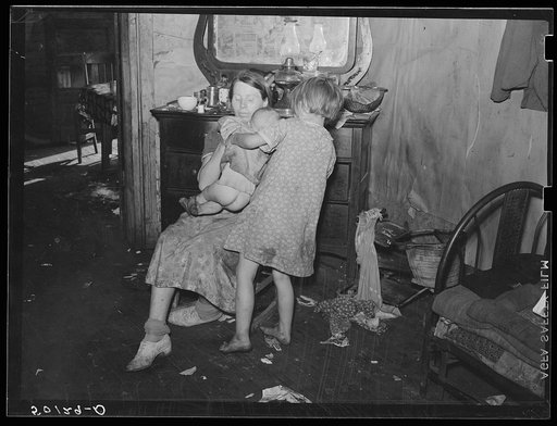 Home in Charleston, West Virginia. Mother has TB, father works on WPA (Work Progress Administration). See 50119-D