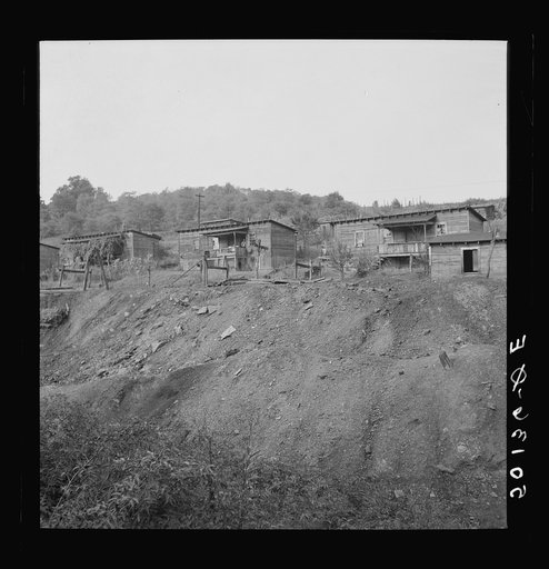 Untitled photo, possibly related to: Company houses, coal mining section. Pursglove, Scotts Run, West Virginia
