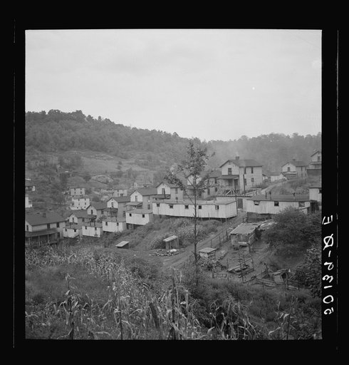 Company houses, coal mining section. Pursglove, Scotts Run, West Virginia