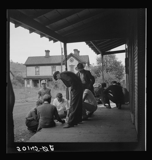 Untitled photo, possibly related to: Coal miners after work. Capels, West Virginia