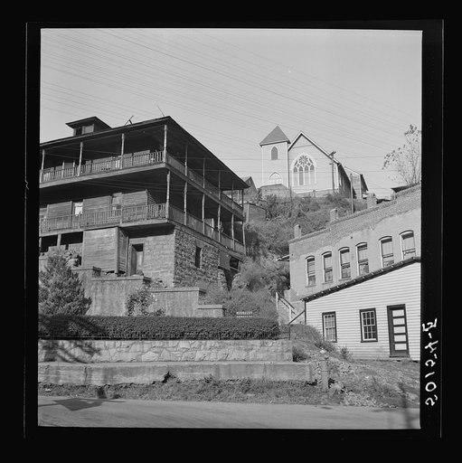 Part of coal mining town in Welch. Bluefield section of West Virginia