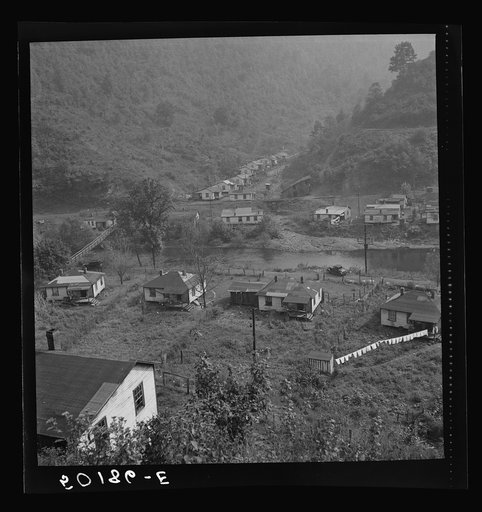 Mining community on main county road near Mohegan, West Virginia